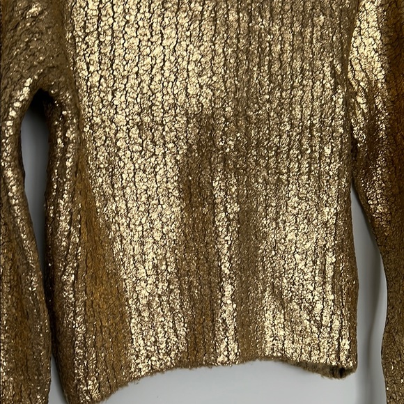 Gold Metallic Shimmering Texture and Fitted Silhouette(new without tags) - Picture 3 of 14